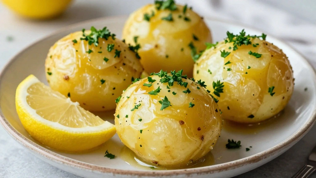 Greek Lemon Potatoes (Tender & Tangy) - Step 7: Garnish and Serve