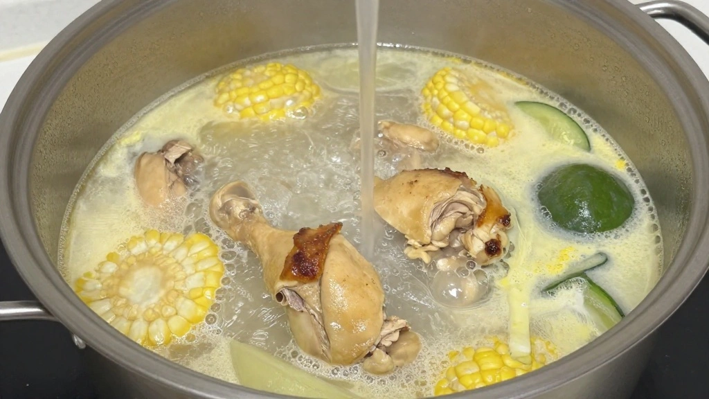 Thai Chicken Curry Soup (One-Pot Wonder) - Step 7: Add Chicken Broth