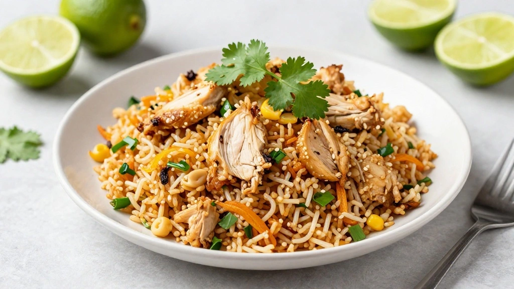 Thai Chicken Fried Rice (Ready in 15 Minutes!) - Step 7: Garnish and Serve