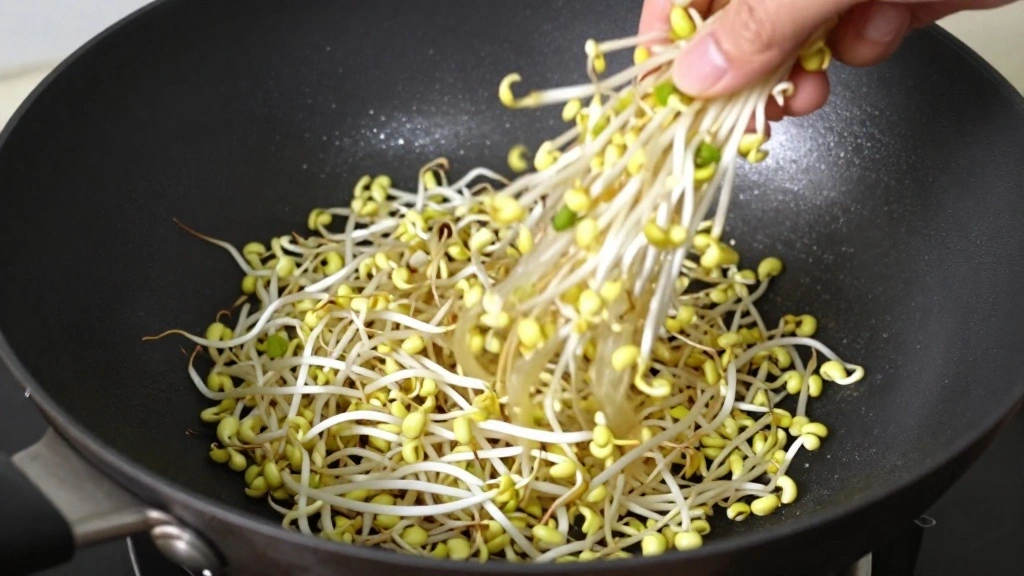 Thai Chicken Noodle Salad (Warm & Tangy) - Step 7: Add Bean Sprouts