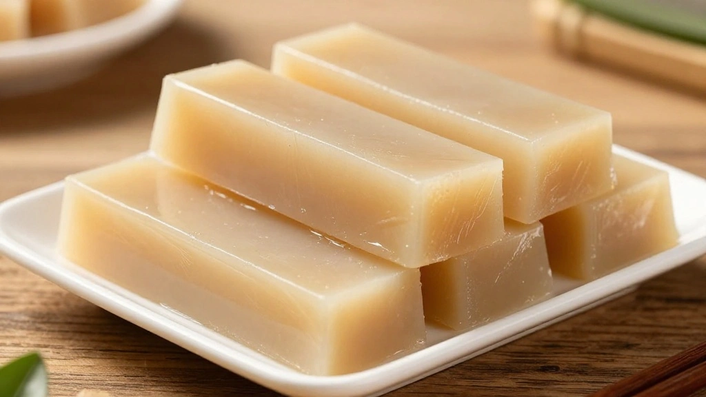 Chinese New Year Cake (Sticky, Sweet Nian Gao) - Step 8: Slice and Serve