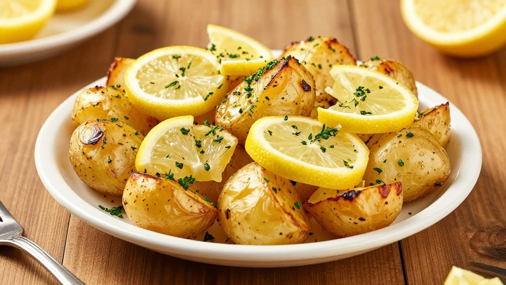 Authentic Greek Lemon Potatoes (Crispy & Golden) - Step 8: Serve and Garnish