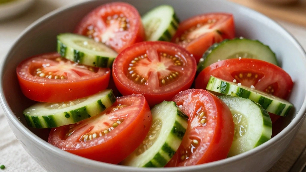 Greek Tomato and Cucumber Salad (Summer Fresh) - Step 8: Serve and Enjoy