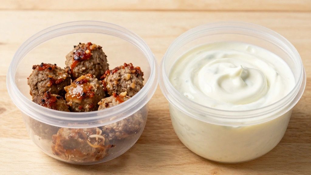 Greek Turkey Meatballs with Tzatziki (Light Option) - Step 8: Store Leftovers