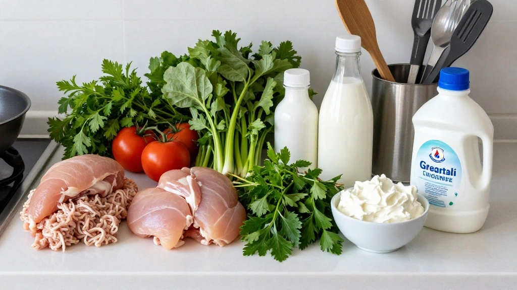 Greek Chicken Meatballs with Tzatziki (Cooling Sauce) - Step 1: Prepare Ingredients