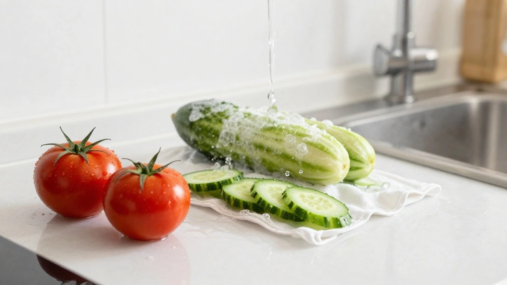 Greek Tomato and Cucumber Salad (Summer Fresh) - Step 1: Prepare Ingredients