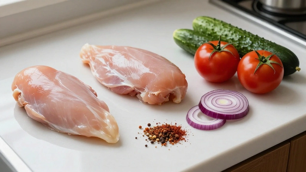 Low-Carb Greek Chicken Bowls (Keto Friendly) - Step 1: Prepare Ingredients