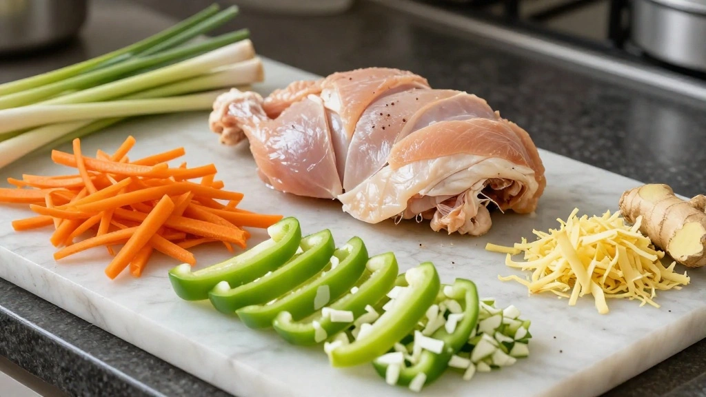 Thai Chicken Curry Soup (One-Pot Wonder) - Step 1: Prepare Ingredients